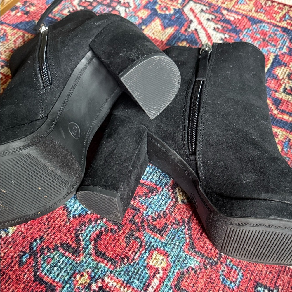 a new day Black Ankle Boots